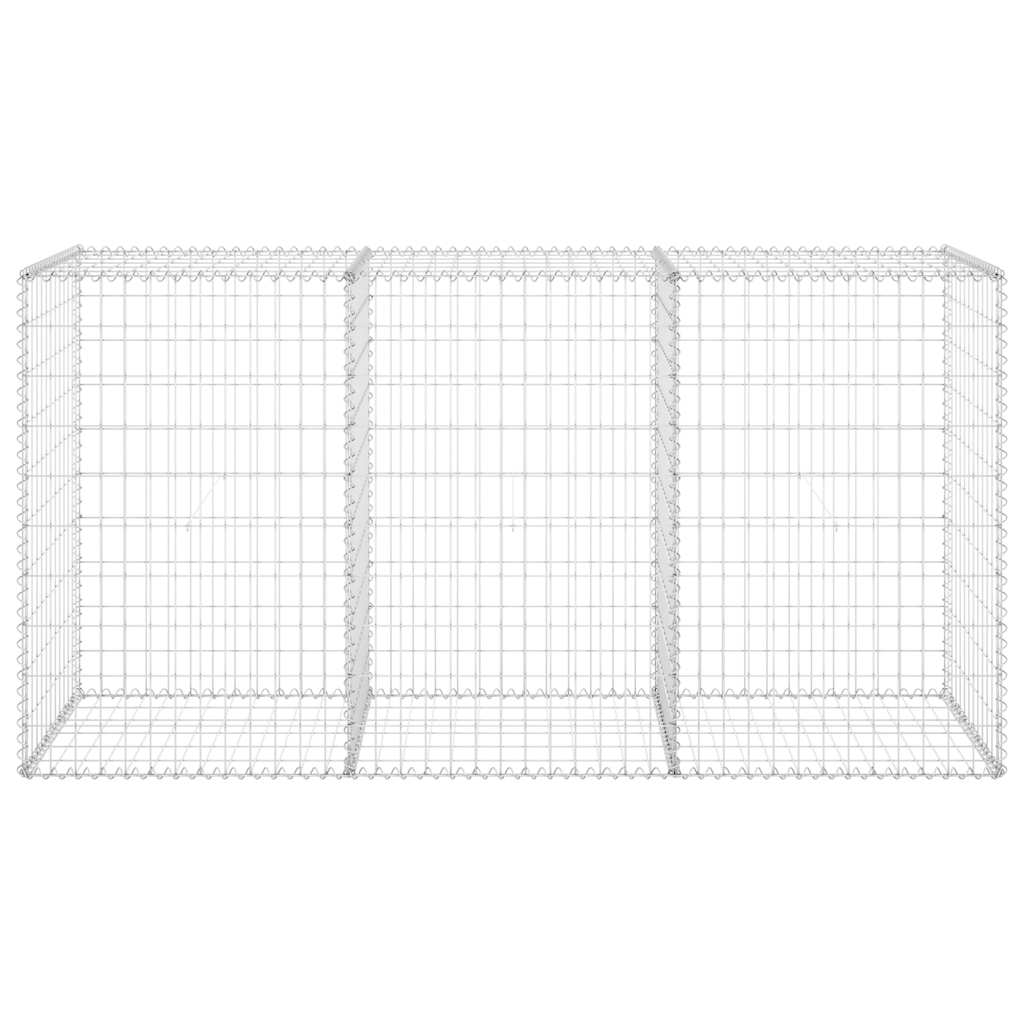8720286110133_g_en_hd_3 vidaXL Gabion Wall with Covers Galvanised Steel 200x60x100 cm - Image 5