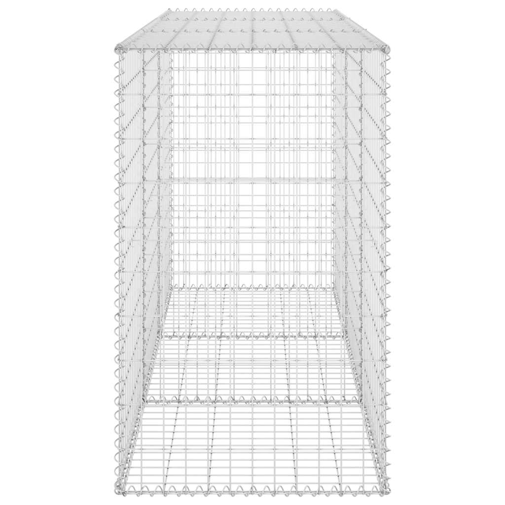 8720286110133_g_en_hd_4 vidaXL Gabion Wall with Covers Galvanised Steel 200x60x100 cm - Image 6
