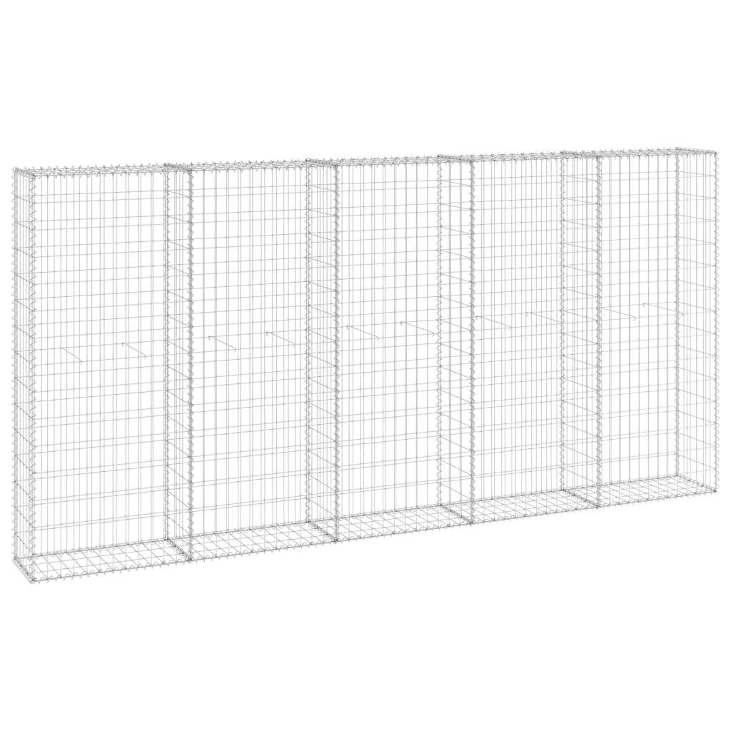 8720286110201_a_en_hd_1 vidaXL Gabion Wall with Covers Galvanised Steel 300x30x150 cm - Image 2