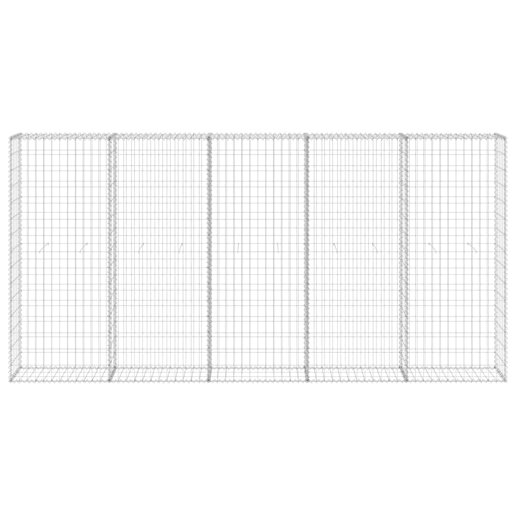 8720286110201_g_en_hd_1 vidaXL Gabion Wall with Covers Galvanised Steel 300x30x150 cm - Image 3