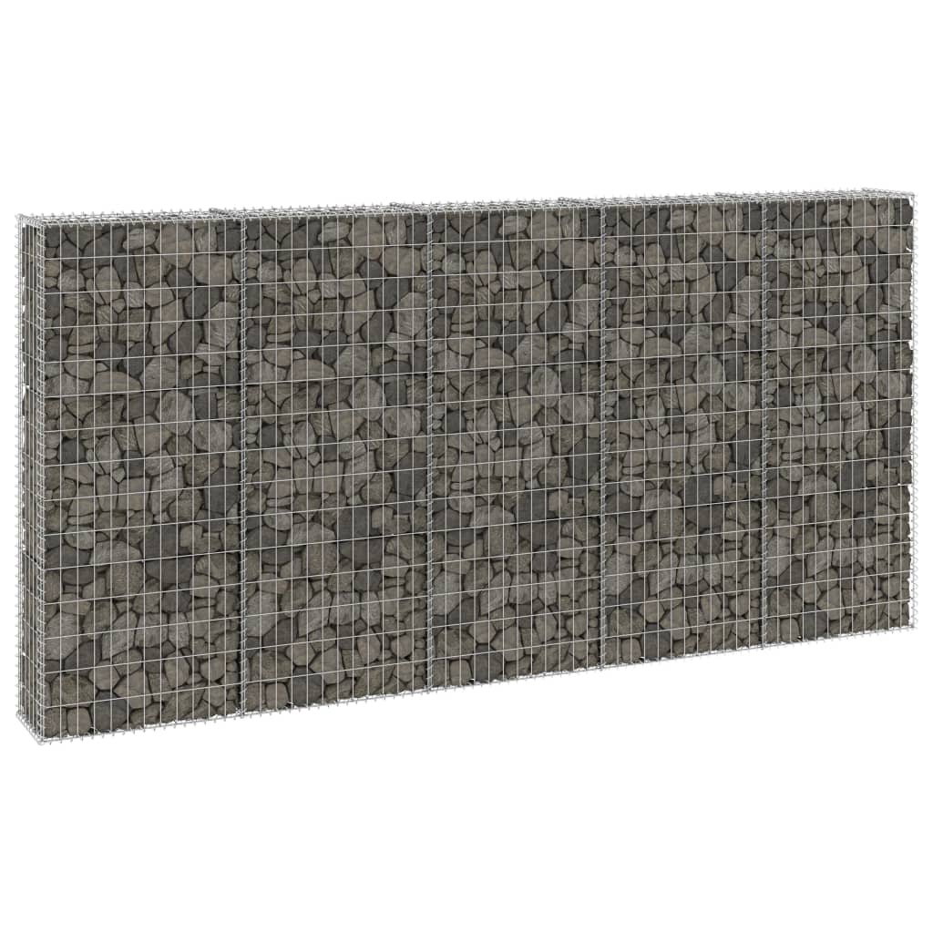 8720286110201_m_en_hd_1 vidaXL Gabion Wall with Covers Galvanised Steel 300x30x150 cm - Image 1