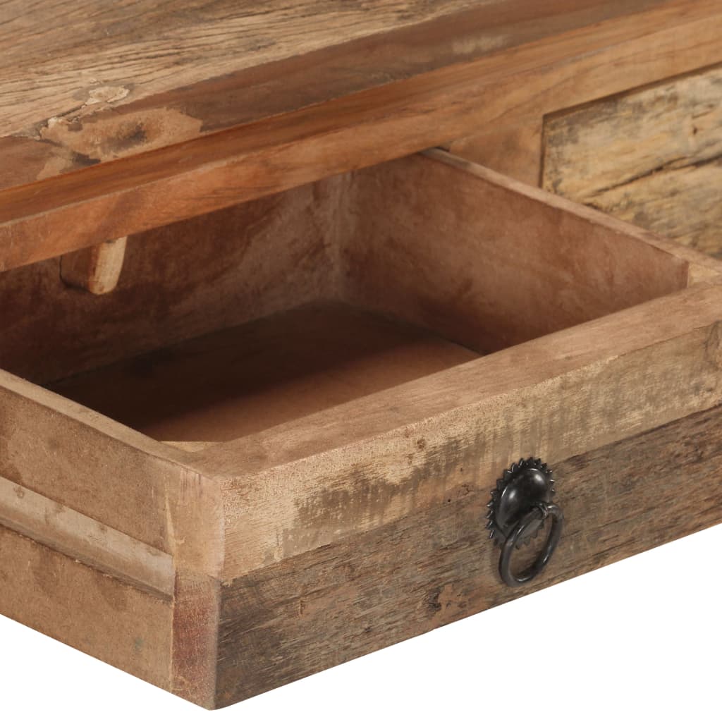 8720286110799_g_en_hd_4 vidaXL Console Table 90.5x30x75cm Solid Acacia Wood and Reclaimed Wood - Image 6