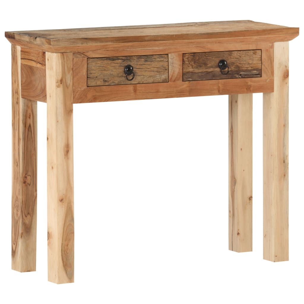 8720286110799_g_en_hd_8 vidaXL Console Table 90.5x30x75cm Solid Acacia Wood and Reclaimed Wood - Image 10