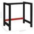 vidaXL Work Bench Frame Metal 80x57x79 cm Black and Red - Image 7