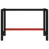 vidaXL Work Bench Frame Metal 120x57x79 cm Black and Red - Image 2