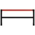 vidaXL Work Bench Frame Metal 120x57x79 cm Black and Red - Image 5