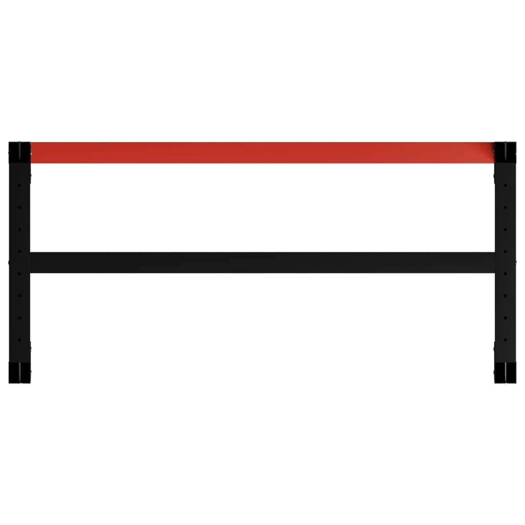 8720286111543_g_en_hd_4 vidaXL Work Bench Frame Metal 120x57x79 cm Black and Red - Image 5