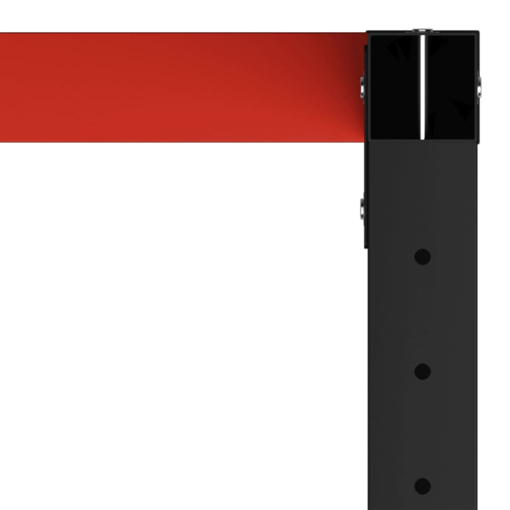 8720286111543_g_en_hd_5 vidaXL Work Bench Frame Metal 120x57x79 cm Black and Red - Image 6