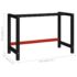 vidaXL Work Bench Frame Metal 120x57x79 cm Black and Red - Image 7
