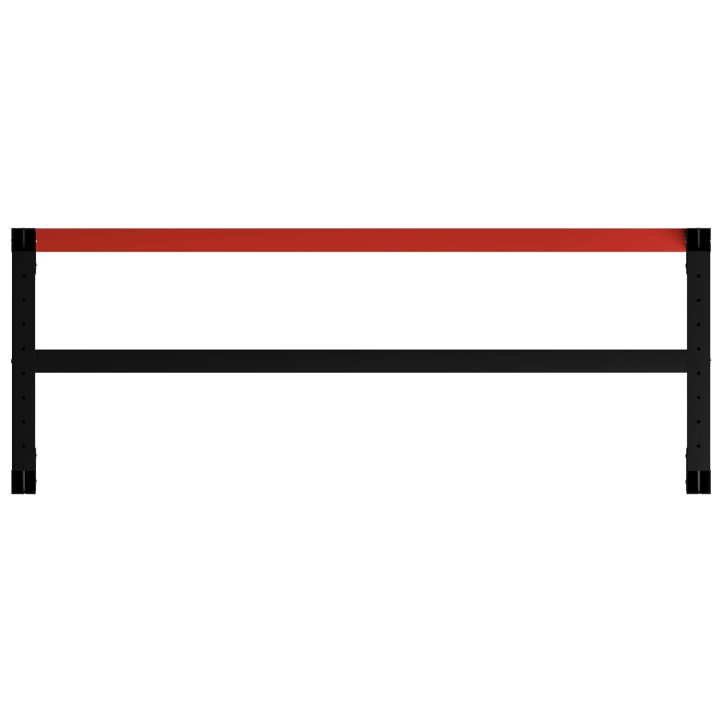 8720286111550_g_en_hd_4 vidaXL Work Bench Frame Metal 150x57x79 cm Black and Red - Image 5