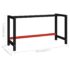 vidaXL Work Bench Frame Metal 150x57x79 cm Black and Red - Image 7