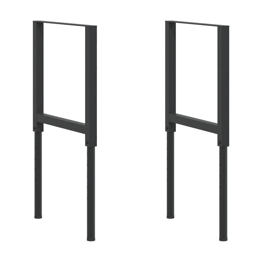 8720286111574_a_en_hd_1 vidaXL Adjustable Work Bench Frames 2 pcs Metal 55x(69-95.5) cm Black - Image 2