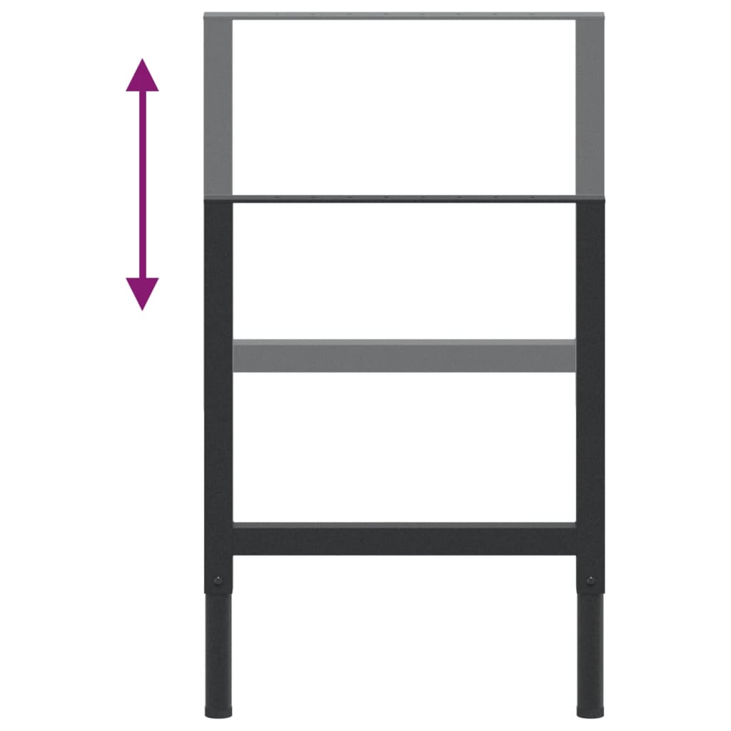 8720286111574_g_en_hd_7 vidaXL Adjustable Work Bench Frames 2 pcs Metal 55x(69-95.5) cm Black - Image 9
