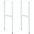 vidaXL Adjustable Work Bench Frames 2 pcs Metal 55x(69-95.5) cm Grey - Image 2