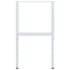 vidaXL Adjustable Work Bench Frames 2 pcs Metal 55x(69-95.5) cm Grey - Image 6