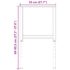 vidaXL Adjustable Work Bench Frames 2 pcs Metal 55x(69-95.5) cm Grey - Image 11