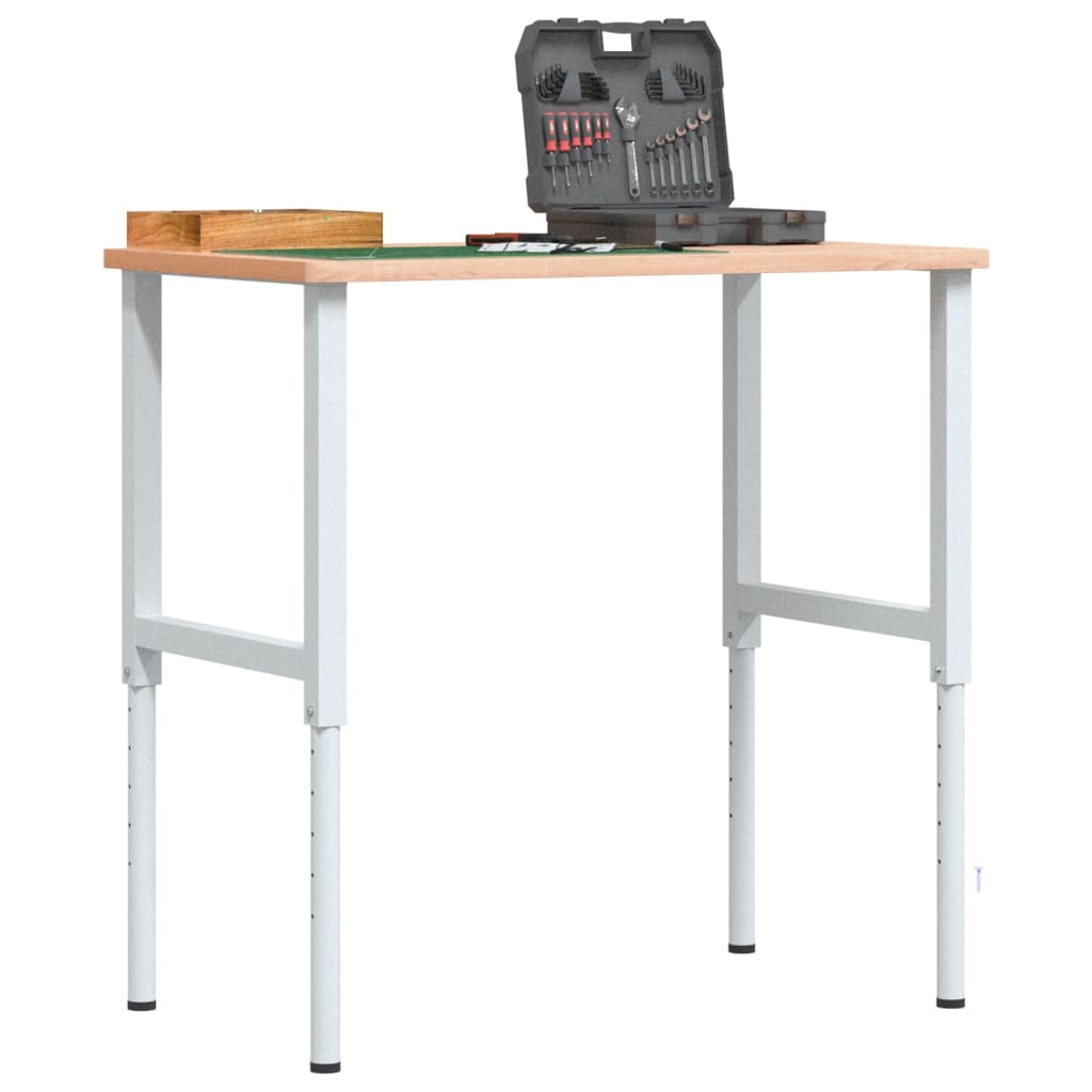 8720286111581_m_en_hd_1 vidaXL Adjustable Work Bench Frames 2 pcs Metal 55x(69-95.5) cm Grey - Image 1