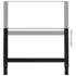 vidaXL Adjustable Work Bench Frames 2 pcs Metal 85x(69-95.5) cm Black - Image 4