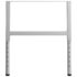 vidaXL Adjustable Work Bench Frames 2 pcs Metal 85x(69-95.5) cm Grey - Image 4
