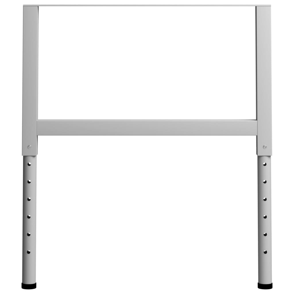8720286111604_g_en_hd_3 vidaXL Adjustable Work Bench Frames 2 pcs Metal 85x(69-95.5) cm Grey - Image 4