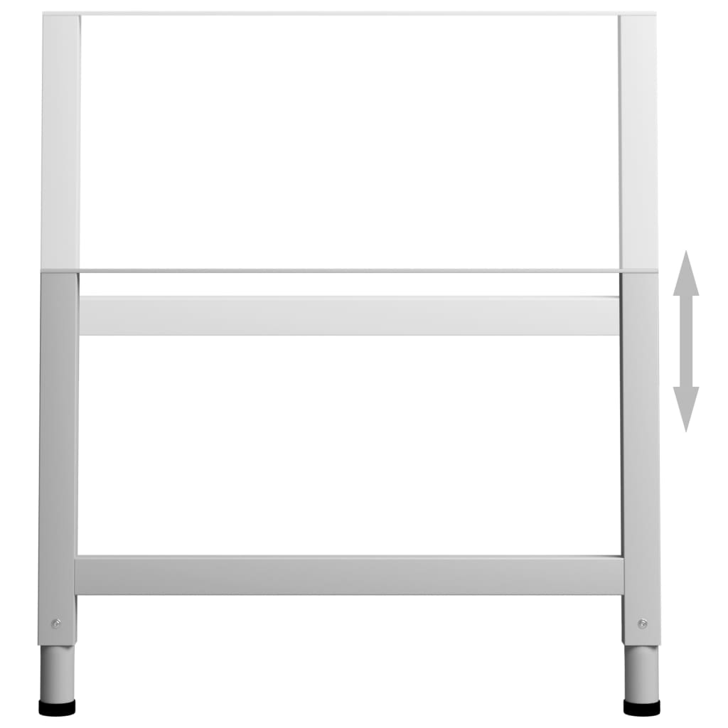 8720286111604_g_en_hd_4 vidaXL Adjustable Work Bench Frames 2 pcs Metal 85x(69-95.5) cm Grey - Image 5