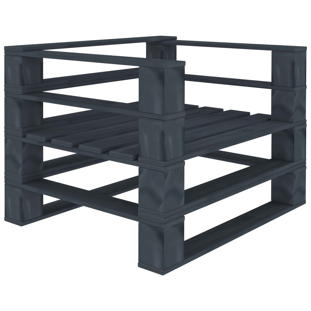 8720286113073_a_en_hd_1 vidaXL Garden Pallet Armchair Wood Grey - Image 1