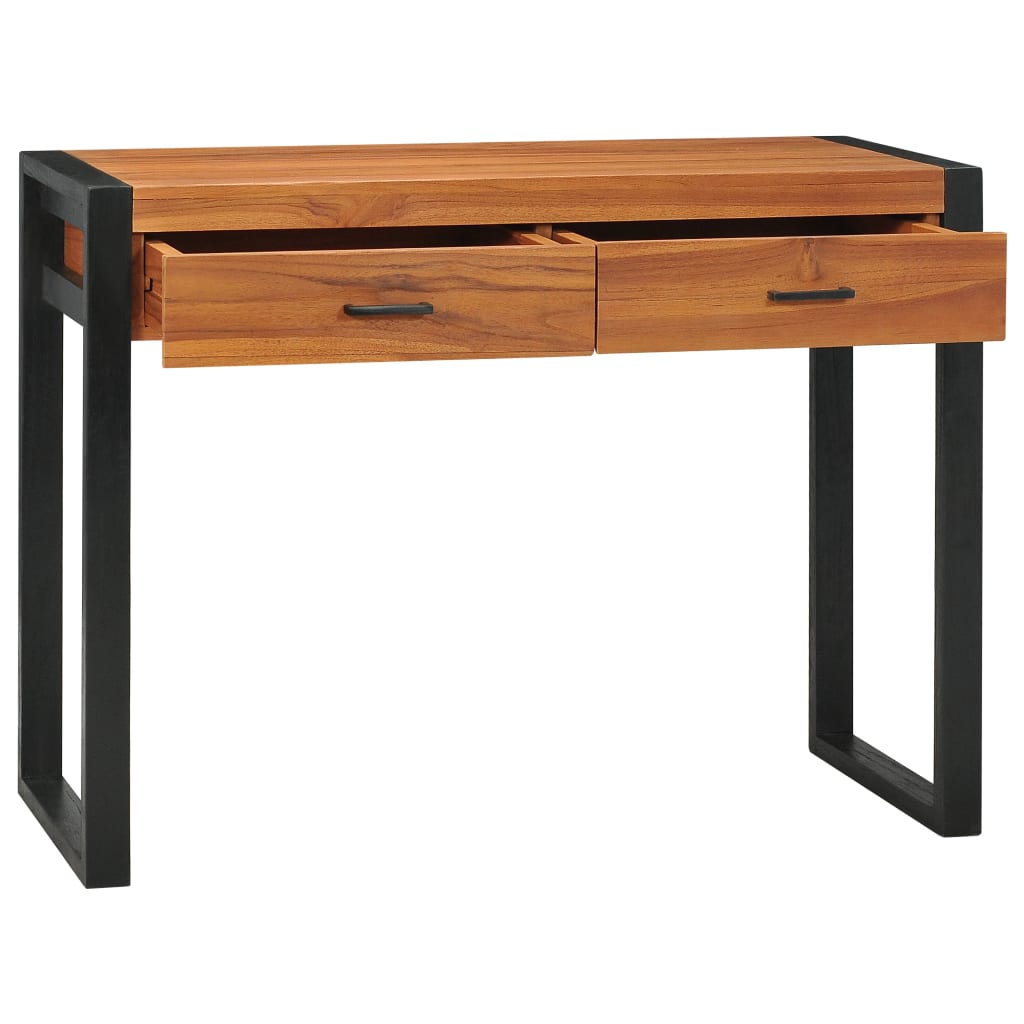 8720286113264_g_en_hd_1 vidaXL Desk with 2 Drawers 100x40x75 cm Teak Wood - Image 2