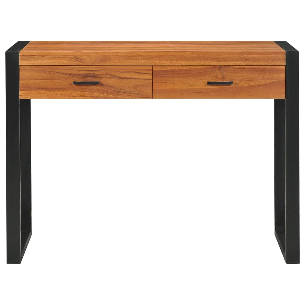 8720286113264_g_en_hd_2 vidaXL Desk with 2 Drawers 100x40x75 cm Teak Wood - Image 4