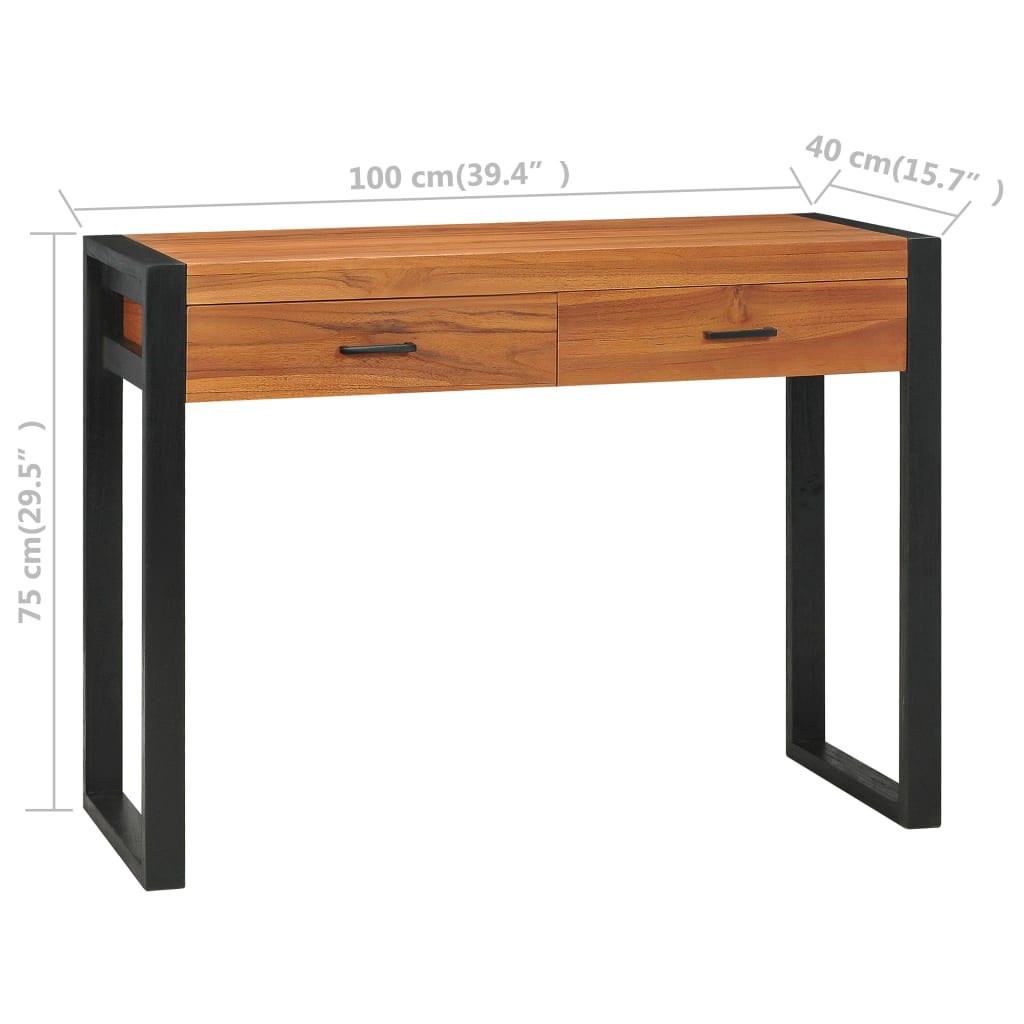 8720286113264_g_en_hd_8 vidaXL Desk with 2 Drawers 100x40x75 cm Teak Wood - Image 10