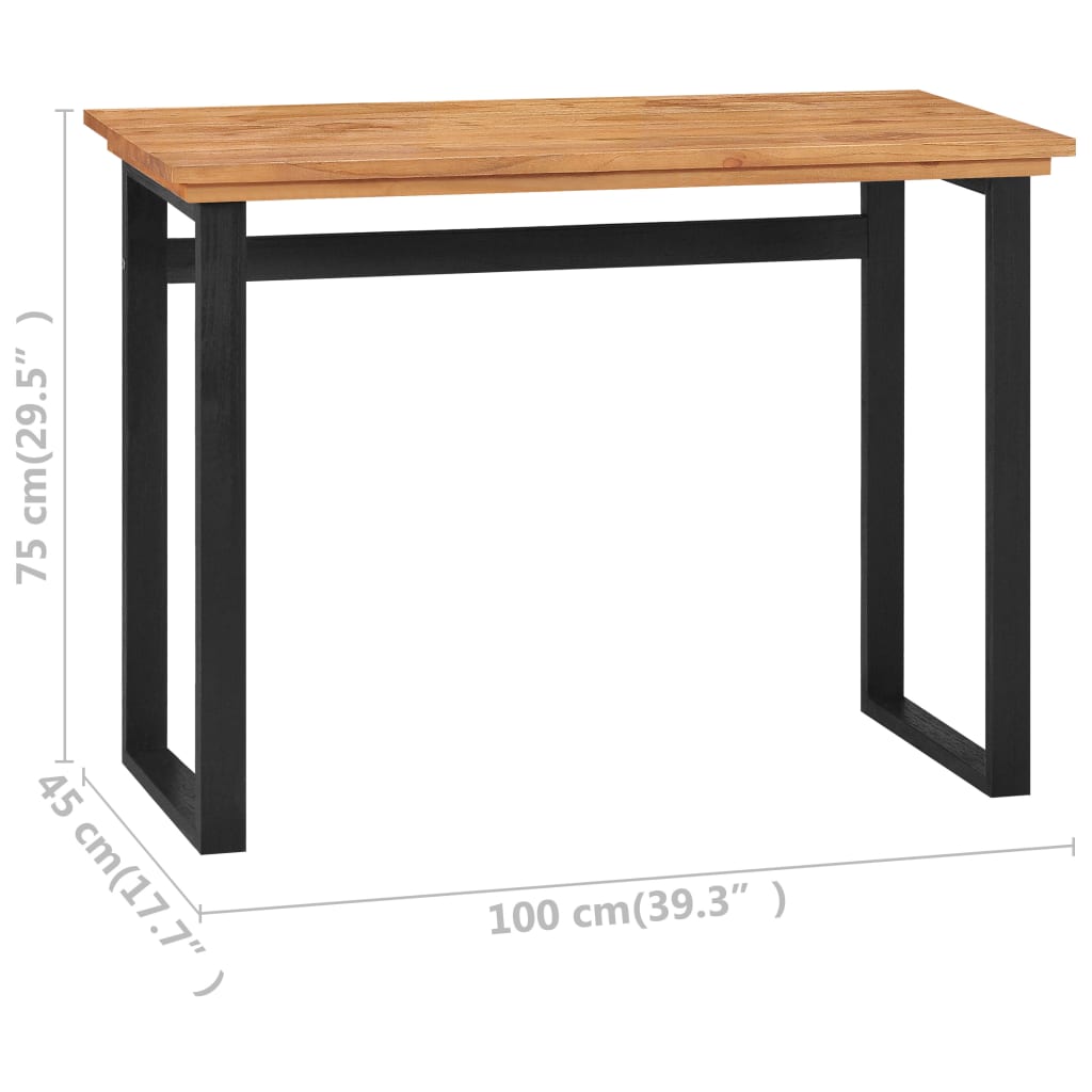 8720286113370_g_en_hd_6 vidaXL Desk 100x45x75 cm Solid Teak Wood - Image 7