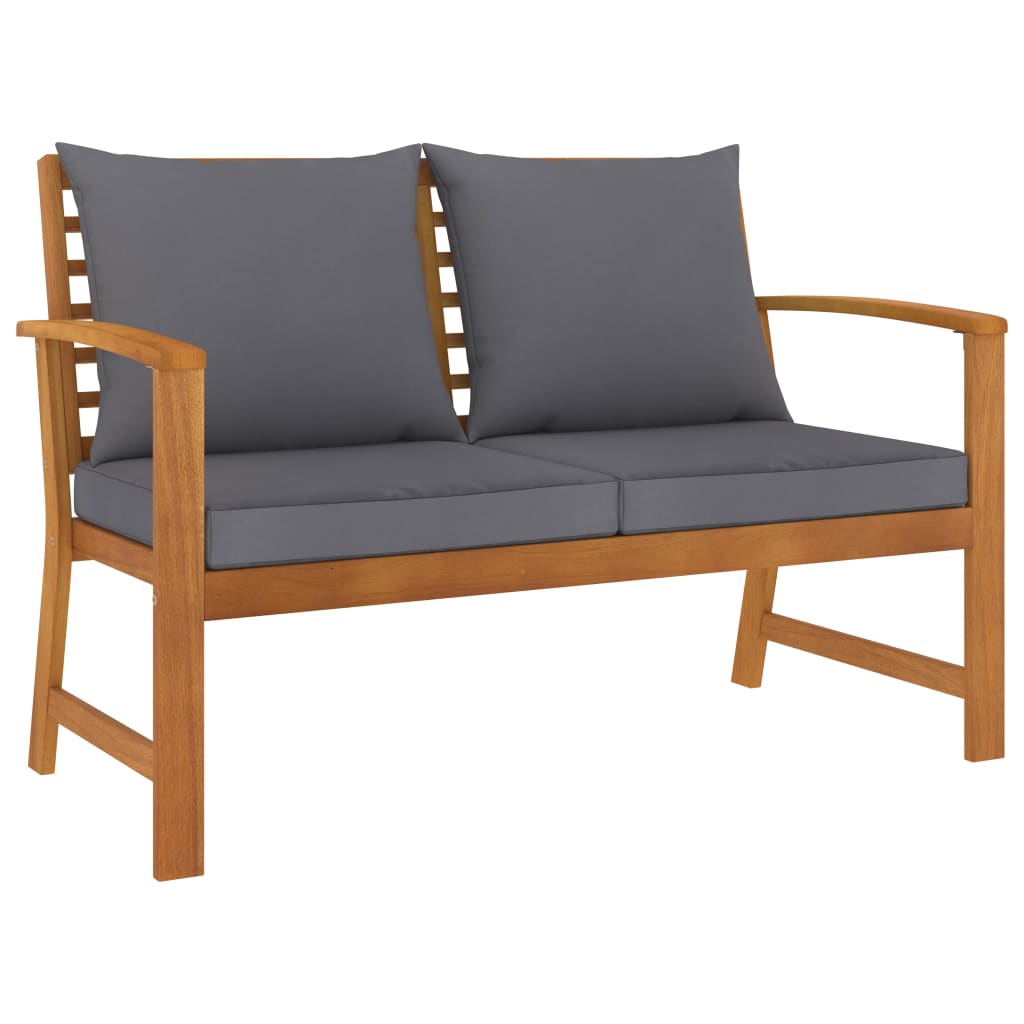 8720286113493_a_en_hd_1 vidaXL Garden Bench 120 cm with Dark Grey Cushion Solid Acacia Wood - Image 1