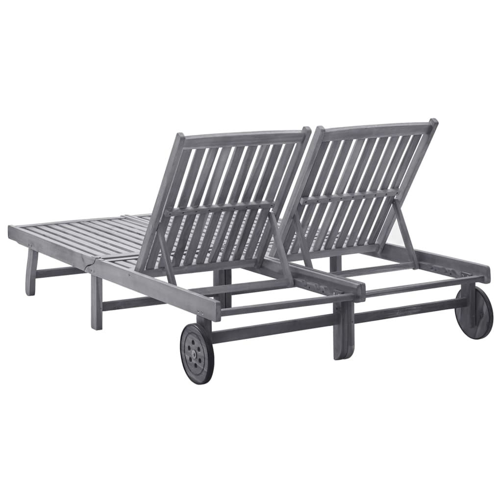 8720286114490_g_en_hd_3 vidaXL 2-Person Sun Lounger Solid Acacia Wood - Image 4