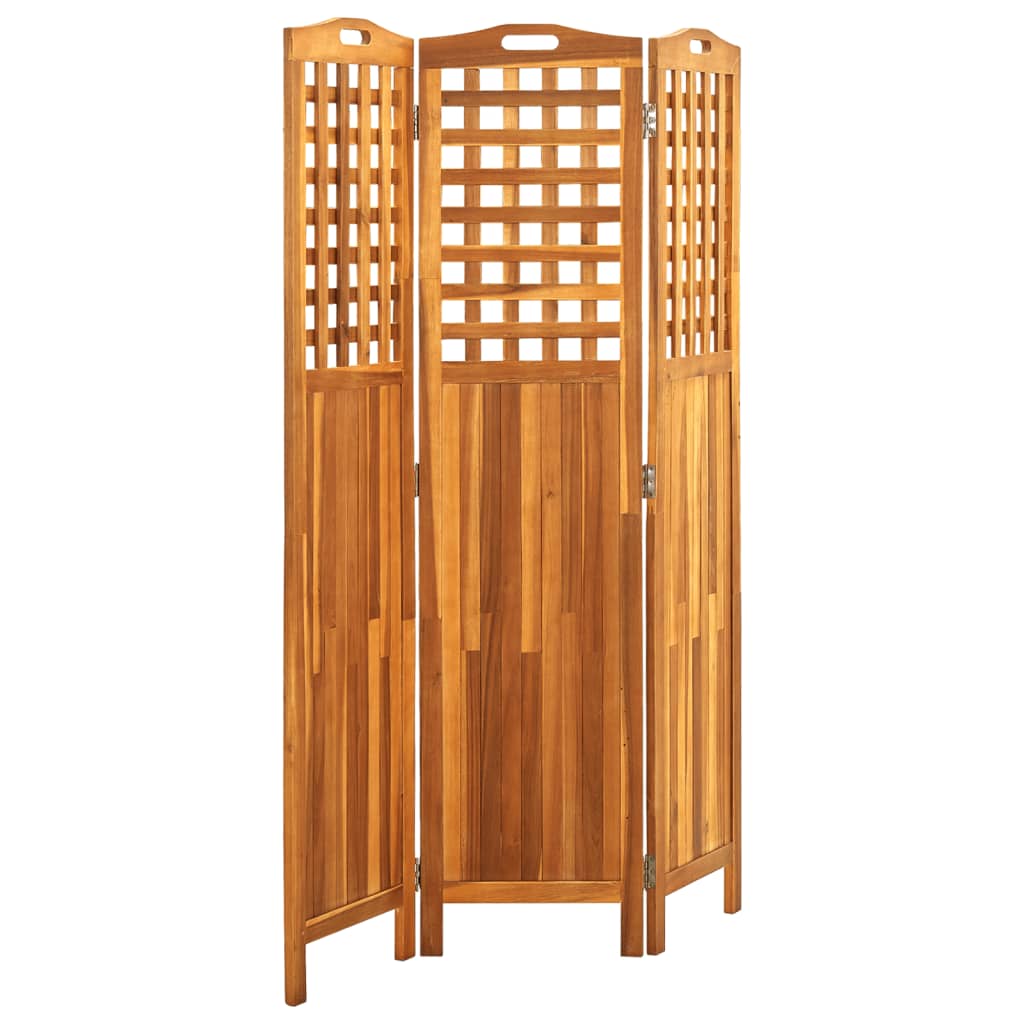 8720286114537_g_en_hd_2 vidaXL 3-Panel Room Divider 121x2x170 cm Solid Acacia Wood - Image 3