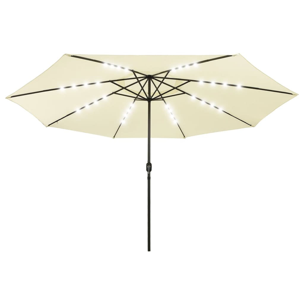 8720286115060_g_en_hd_1 vidaXL Garden Parasol with LED Lights 400 cm Sand - Image 2