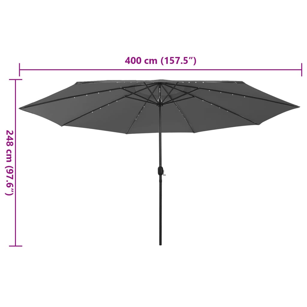 8720286115084_g_en_hd_6 vidaXL Garden Parasol with LED Lights 400 cm Anthracite - Image 7