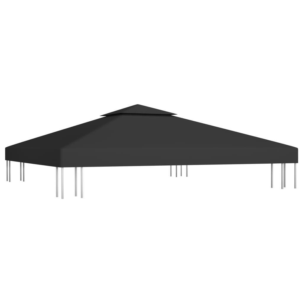 8720286115831_g_en_hd_1 vidaXL 2-Tier Gazebo Top Cover 310 g/m² 3x3 m Black - Image 2