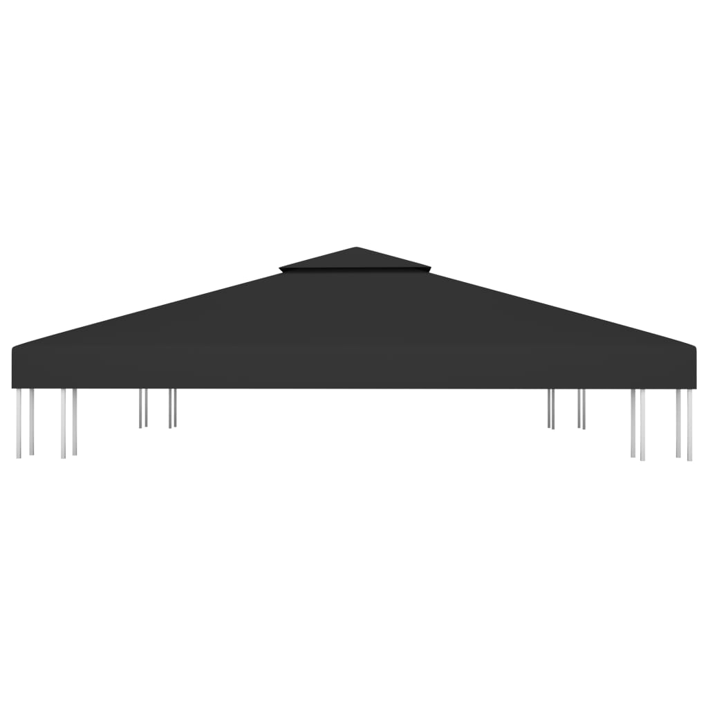 8720286115831_g_en_hd_2 vidaXL 2-Tier Gazebo Top Cover 310 g/m² 3x3 m Black - Image 3