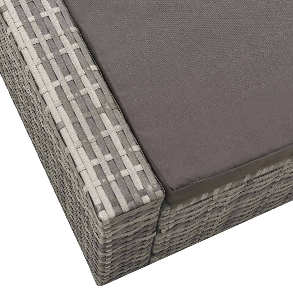 8720286116210_g_en_hd_4 vidaXL Double Sun Lounger Poly Rattan Grey - Image 5