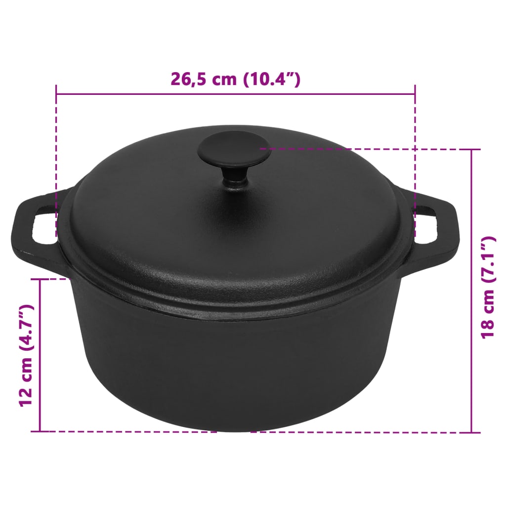 8720286116517_g_en_hd_8 vidaXL Pot Ø26.5 cm Cast Iron - Image 9