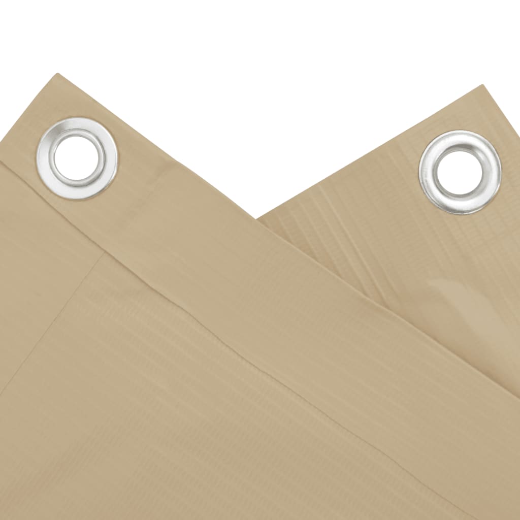 8720286117538_g_en_hd_1 vidaXL Balcony Screen Beige 90x300 cm Oxford Fabric - Image 3