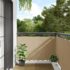 vidaXL Balcony Screen Beige 90x300 cm Oxford Fabric