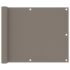 vidaXL Balcony Screen Taupe 75x400 cm Oxford Fabric