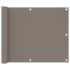 vidaXL Balcony Screen Taupe 75x600 cm Oxford Fabric