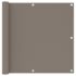 vidaXL Balcony Screen Taupe 90x300 cm Oxford Fabric