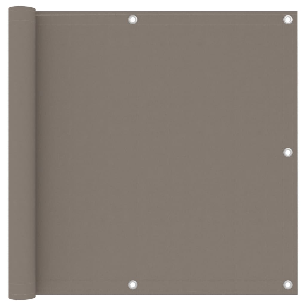 8720286117897_a_en_hd_1 vidaXL Balcony Screen Taupe 90x300 cm Oxford Fabric - Image 1
