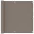 vidaXL Balcony Screen Taupe 90x500 cm Oxford Fabric
