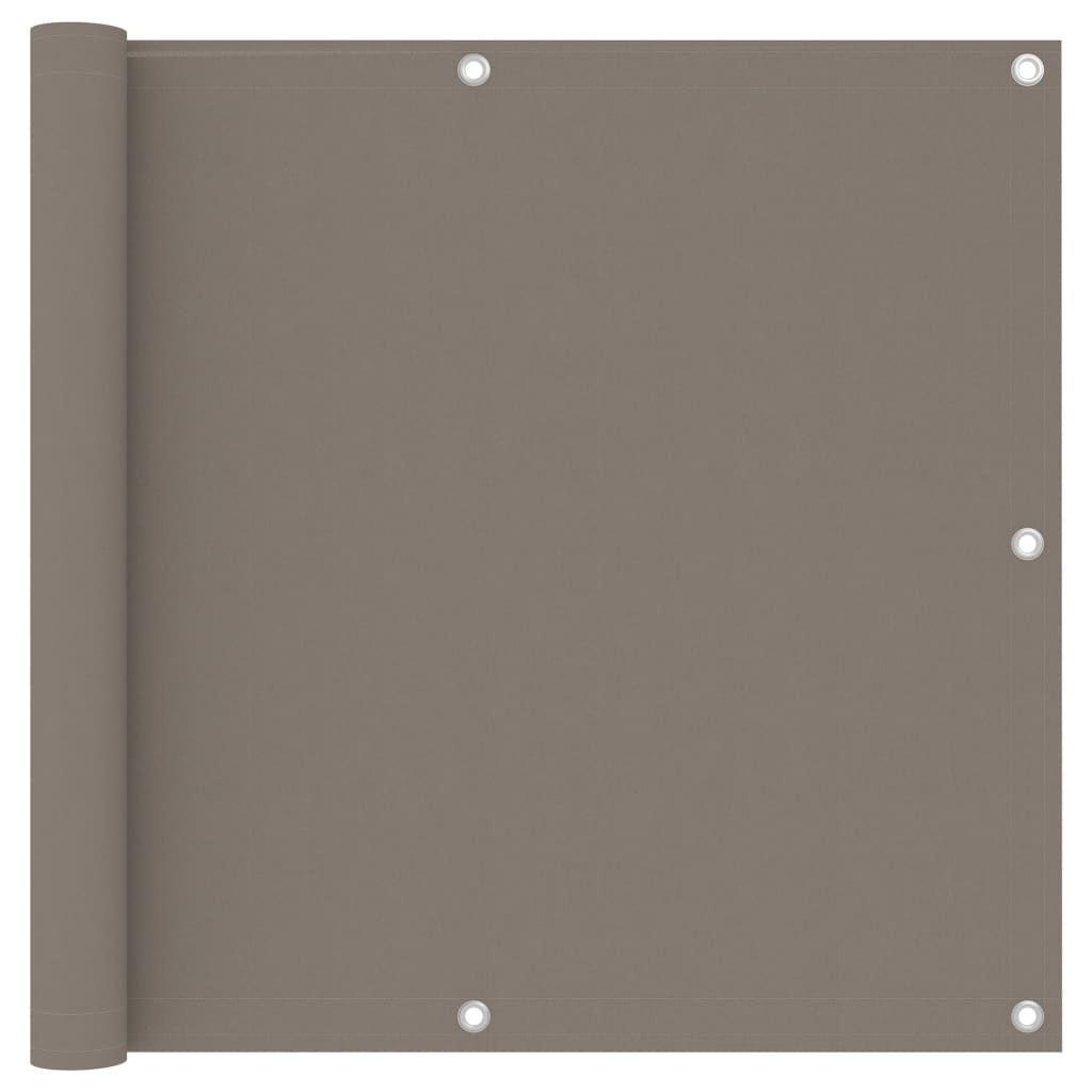 8720286117910_a_en_hd_1 vidaXL Balcony Screen Taupe 90x500 cm Oxford Fabric - Image 1