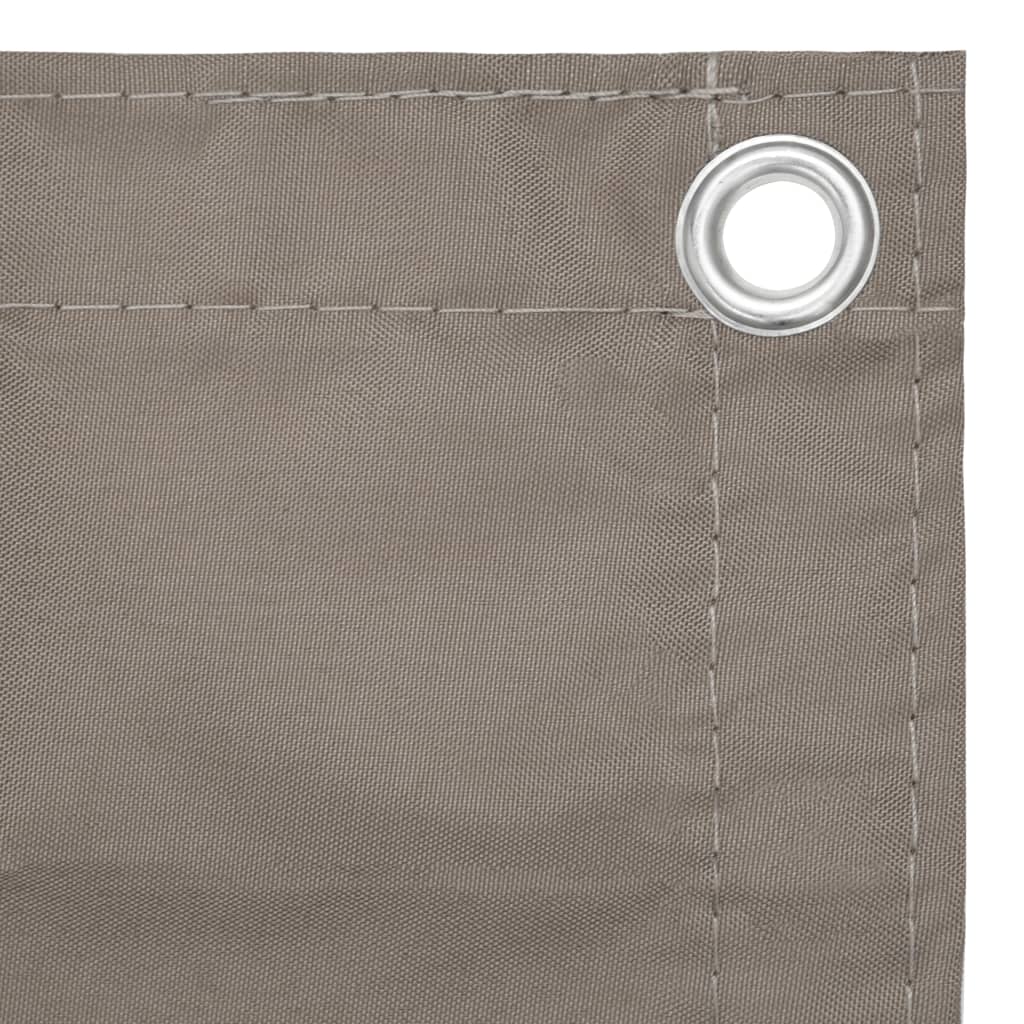8720286117910_g_en_hd_2 vidaXL Balcony Screen Taupe 90x500 cm Oxford Fabric - Image 3