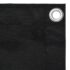 vidaXL Balcony Screen Black 90x600 cm Oxford Fabric - Image 3
