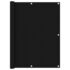 vidaXL Balcony Screen Black 120x400 cm Oxford Fabric